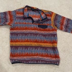 Patagonia Synchilla Women’s XL Bright Orange Print